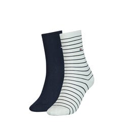 Женские носки Tommy Hilfiger 2 пары, красные/темно-синие 100001493 007 40472 цена и информация | Женские носки | pigu.lt