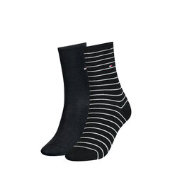 Tommy Hilfiger женские носки 2 шт., чёрные цена и информация | Женские носки | pigu.lt