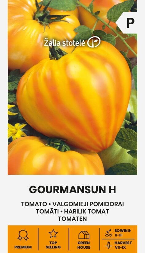 Pomidorai valgomieji Gourmansun h kaina ir informacija | Daržovių, uogų sėklos | pigu.lt
