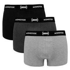 BOXER SHORTS MONOTOX TRUNK 3P MX21061 MX21061 цена и информация | Трусы | pigu.lt