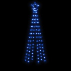 Kalėdų eglutė, 70x180cm, kūgio formos, 108 mėlynos LED kaina ir informacija | Kalėdinės dekoracijos | pigu.lt