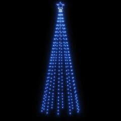 Kalėdų eglutė, 100x300cm, kūgio formos, 310 mėlynų LED kaina ir informacija | Kalėdinės dekoracijos | pigu.lt