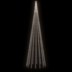 Kalėdų eglutė su kuoliuku, 800cm, 1134 šaltos baltos LED kaina ir informacija | Kalėdinės dekoracijos | pigu.lt