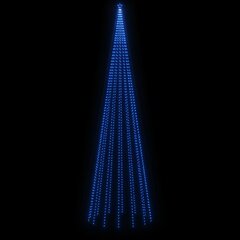 Kalėdų eglutė su kuoliuku, 800cm, 1134 mėlynos spalvos LED kaina ir informacija | Kalėdinės dekoracijos | pigu.lt