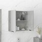 Veidrodinė vonios spintelė, betono pilka, 64x20x67cm kaina ir informacija | Vonios spintelės | pigu.lt