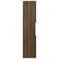Vonios spintelė, Apdirbta mediena, 30x30x130cm, ruda ąžuolo spalva kaina ir informacija | Vonios spintelės | pigu.lt