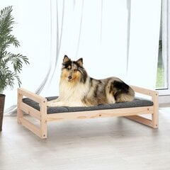 Lova šunims, 95,5x65,5x28cm, pušies medienos masyvas kaina ir informacija | Guoliai, pagalvėlės | pigu.lt