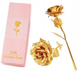 24K Золотая спящая роза цена и информация | Спящие стабилизированные розы, растения | pigu.lt