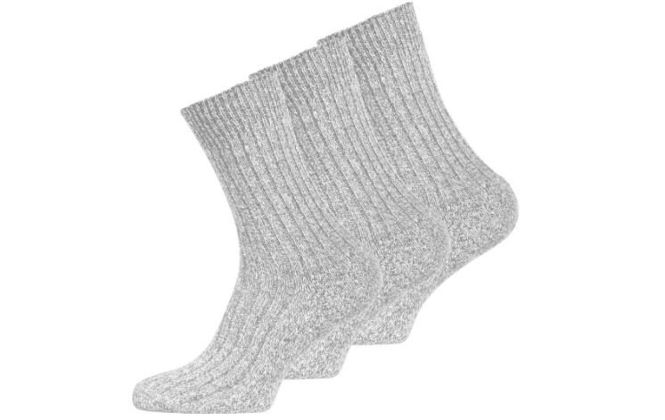 Unisex kojinės su vilna Norweger 2016, 3 poros, šviesiai pilkos kaina ir informacija | Moteriškos kojinės | pigu.lt