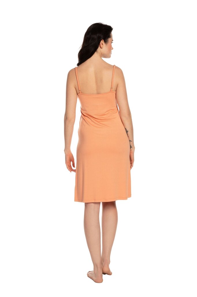 Naktiniai marškiniai Effetto, oranžinės spalvos kaina ir informacija | Naktiniai, pižamos moterims | pigu.lt