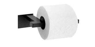 Tualetinio popieriaus laikiklis matinis juodas 392599 цена и информация | Аксессуары для ванной комнаты | pigu.lt