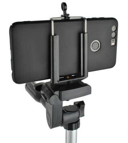 Fotoaparato teleskopinis trikojis stovas su pulteliu Bluetooth - rinkinys цена и информация | Fotoaparato stovai | pigu.lt