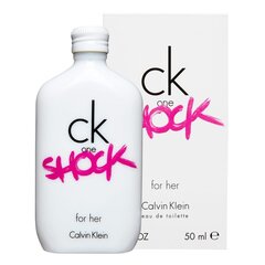 Tualetinis vanduo Ck One Shock Calvin Klein EDT moterims, 50 ml kaina ir informacija | Kvepalai moterims | pigu.lt