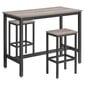 Baro stalas su 2 baro kėdėmis VASAGLE LBT015B02 kaina ir informacija | Valgomojo komplektai | pigu.lt