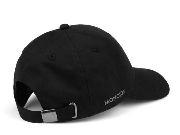 Kepurė unisex Monotox logo metal MX22036, juoda kaina ir informacija | Vyriški šalikai, kepurės, pirštinės | pigu.lt