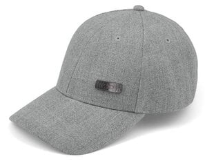 Kepurė unisex Monotox logo metal MX22038, pilka цена и информация | Мужские шарфы, шапки, перчатки | pigu.lt