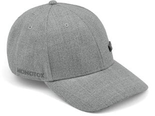 Kepurė unisex Monotox logo metal MX22038, pilka цена и информация | Мужские шарфы, шапки, перчатки | pigu.lt