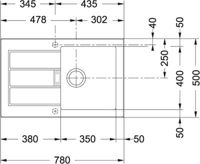 Virtuvinė plautuvė Franke Sirius SID 611-78 Tectonite, juoda цена и информация | Virtuvinės plautuvės | pigu.lt