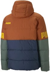 Мужская куртка Puma Power Hoode Down Puff Orange Green Blue 849335 64 849335 64/M цена и информация | Мужские куртки | pigu.lt