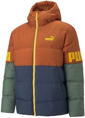 Мужская куртка Puma Power Hoode Down Puff Orange Green Blue 849335 64 849335 64/M цена и информация | Мужские куртки | pigu.lt