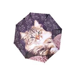 Trumpas skėtis su katėmis kaina ir informacija | Moteriški skėčiai | pigu.lt