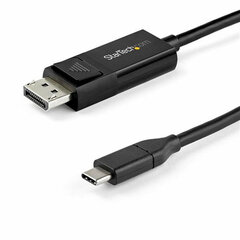 Адаптер USB C—DisplayPort Startech CDP2DP141MBD         Чёрный 1 m цена и информация | Кабели для телефонов | pigu.lt