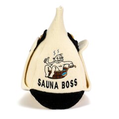 Шапка для сауны "Sauna Boss" 100% шерсть цена и информация | Аксессуары для сауны и бани | pigu.lt