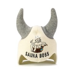 Шапка для сауны "Sauna Boss" 100% шерсть цена и информация | Аксессуары для сауны и бани | pigu.lt