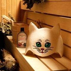 Шапка для сауны "Green-eyed Kitten" 100% шерсть цена и информация | Аксессуары для сауны и бани | pigu.lt