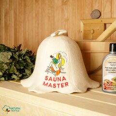 Шапка для сауны "Sauna Master" 100% шерсть цена и информация | Аксессуары для сауны и бани | pigu.lt