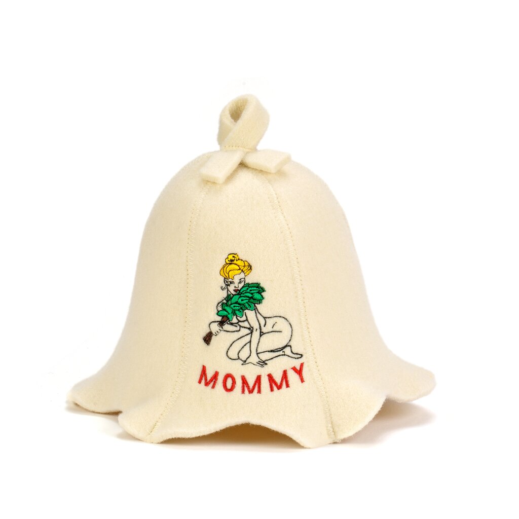 Pirties kepurė Sauna Mommy 100% vilna kaina ir informacija | Saunos, pirties aksesuarai | pigu.lt