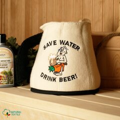 Шапка для сауны "Save Water Mug" 100% шерсть цена и информация | Аксессуары для сауны и бани | pigu.lt