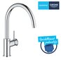 GROHE QuickFix Start Classic plautuvės maišytuvas, chromas, 31553001 kaina ir informacija | Virtuvės maišytuvai | pigu.lt