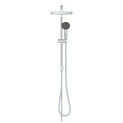 GROHE Vitalio Start 250 Flex dušo sistema su 250mm lietaus galva ir 100mm rankiniu dešeliu, chromas, 26698000 kaina ir informacija | Grohe Dušo kabinos ir kita įranga | pigu.lt