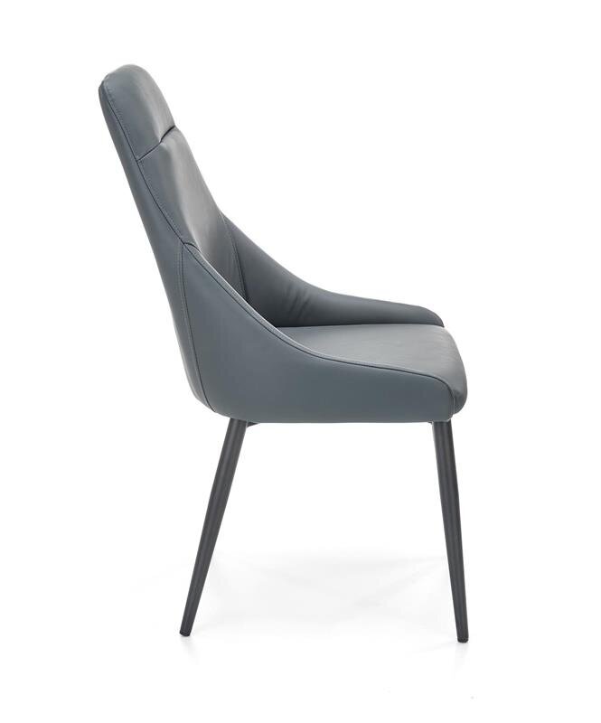 2-jų kėdžių komplektas Halmar K465, pilkas цена и информация | Virtuvės ir valgomojo kėdės | pigu.lt