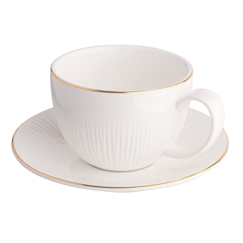 Allesia golden line puodelio ir lėkštutės rinkinys цена и информация | Taurės, puodeliai, ąsočiai | pigu.lt