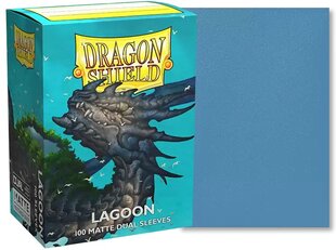 Dragon Shield standartinės matinės dvigubos įmautės – Lagoon, 100 vnt цена и информация | Настольные игры, головоломки | pigu.lt