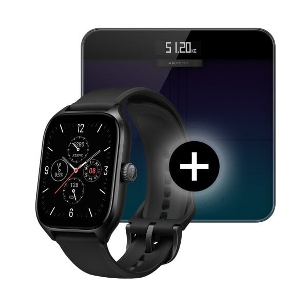 Amazfit GTS 4 Infinite Black + Smart Scale kaina ir informacija | Išmanieji laikrodžiai (smartwatch) | pigu.lt