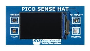 Sense HAT - HAT su aplinkos jutikliais, skirtas Raspberry Pi Pico - SB Components SKU22366 kaina ir informacija | Atviro kodo elektronika | pigu.lt