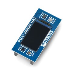 Sense HAT - HAT su aplinkos jutikliais, skirtas Raspberry Pi Pico - SB Components SKU22366 kaina ir informacija | Atviro kodo elektronika | pigu.lt