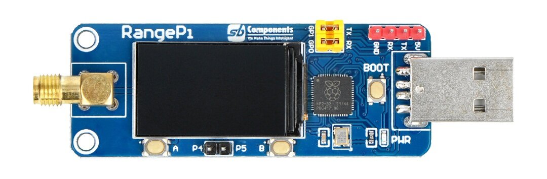 RangePi - LoRa 868MHz su RP2040 - USB atmintinė - SB Components SKU23011 kaina ir informacija | Atviro kodo elektronika | pigu.lt