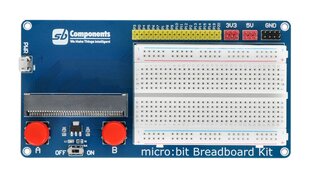 BBC micro:bit išplėtimas su maketavimo plokšte - SB Components SKU22717 kaina ir informacija | Atviro kodo elektronika | pigu.lt
