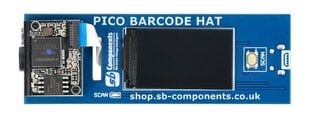Brūkšninių kodų skaitytuvas - HAT, skirtas Raspberry Pi Pico - SB Components SKU22441 цена и информация | Электроника с открытым кодом | pigu.lt