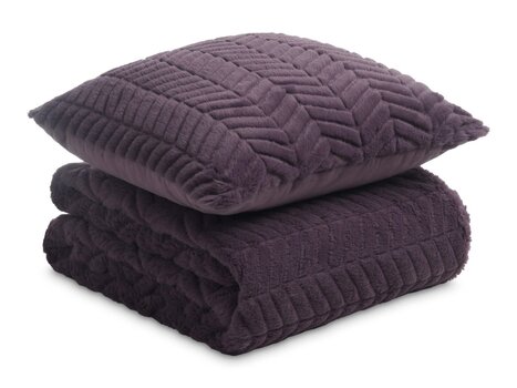 Плед и подушка Warm Hug Lux 2022 Dormeo, 200х200 см, Vintage Violet цена и информация | Одеяла | pigu.lt