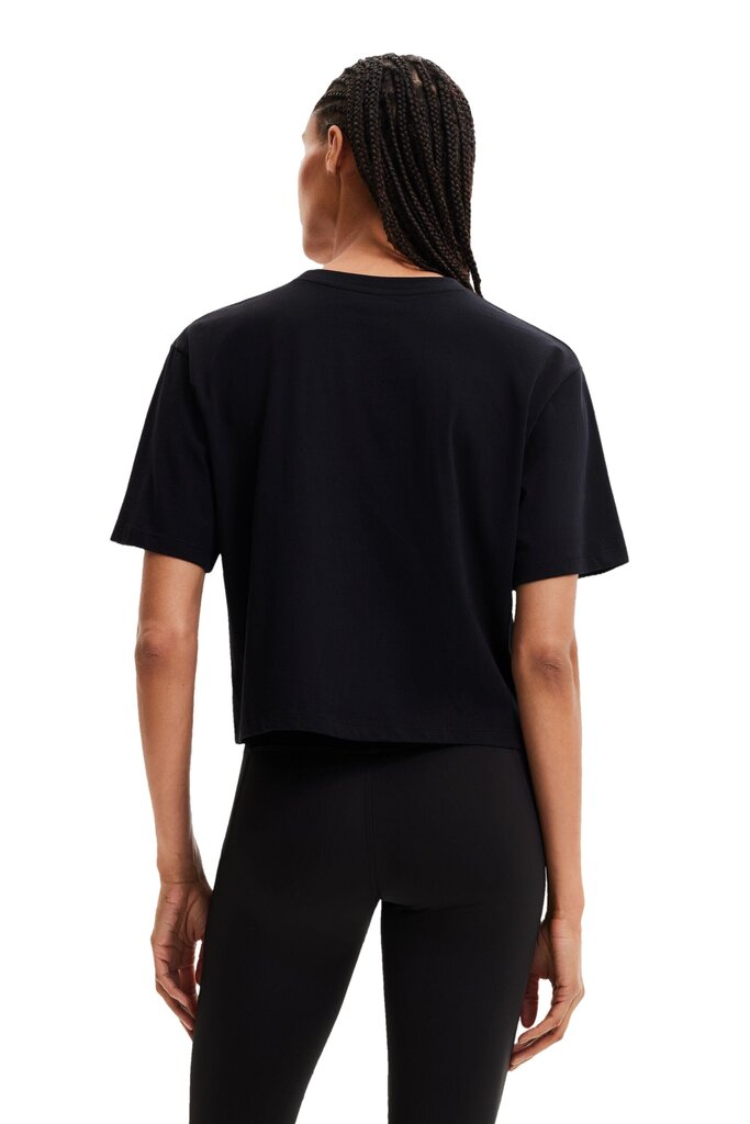 Marškinėliai moterims Desigual, juodi kaina ir informacija | Marškinėliai moterims | pigu.lt