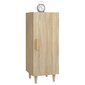 Šoninė spintelė, ąžuolo, 34,5x34x90cm, apdirbta mediena kaina ir informacija | Svetainės spintelės | pigu.lt
