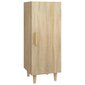Šoninė spintelė, ąžuolo, 34,5x34x90cm, apdirbta mediena kaina ir informacija | Svetainės spintelės | pigu.lt