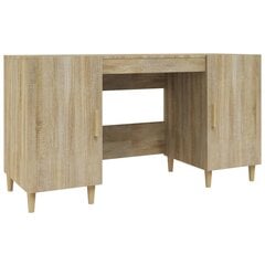 Rašomasis stalas, ąžuolo, 140x50x75cm, apdirbta mediena kaina ir informacija | Kompiuteriniai, rašomieji stalai | pigu.lt