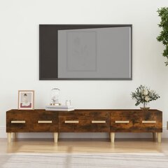 Televizoriaus spintelė, Apdirbta mediena, 150x34,5x30cm, dūminio ąžuolo spalva kaina ir informacija | TV staliukai | pigu.lt