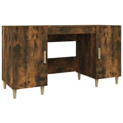 Rašomasis stalas, dūminio ąžuolo, 140x50x75cm, apdirbta mediena kaina ir informacija | Kompiuteriniai, rašomieji stalai | pigu.lt